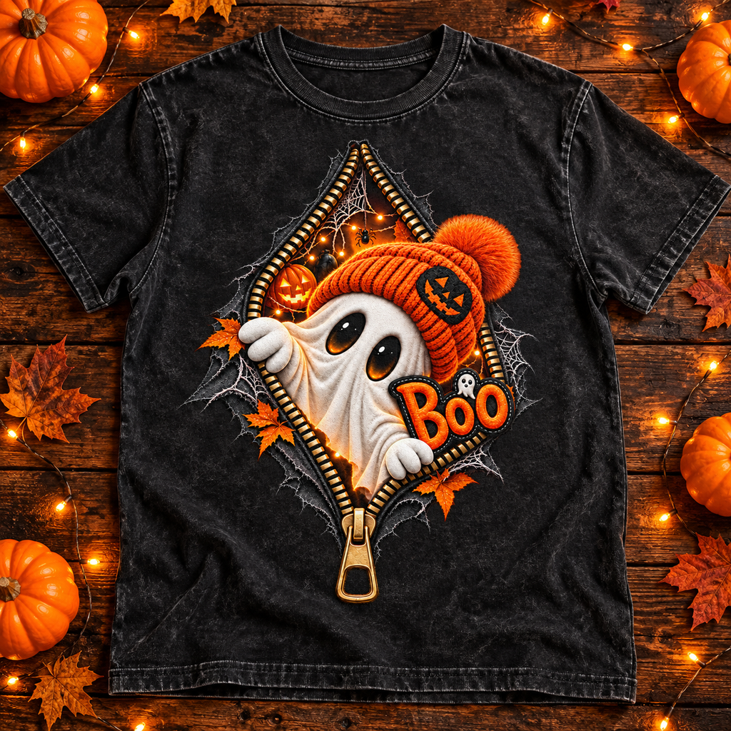 Boo Ghost PNG | Halloween Zipper Ghost Digital Download