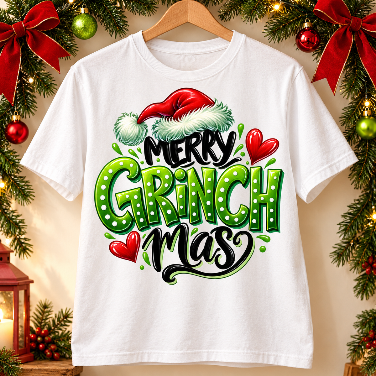 Merry Grinchmas PNG | Christmas Grinch Style Digital Download