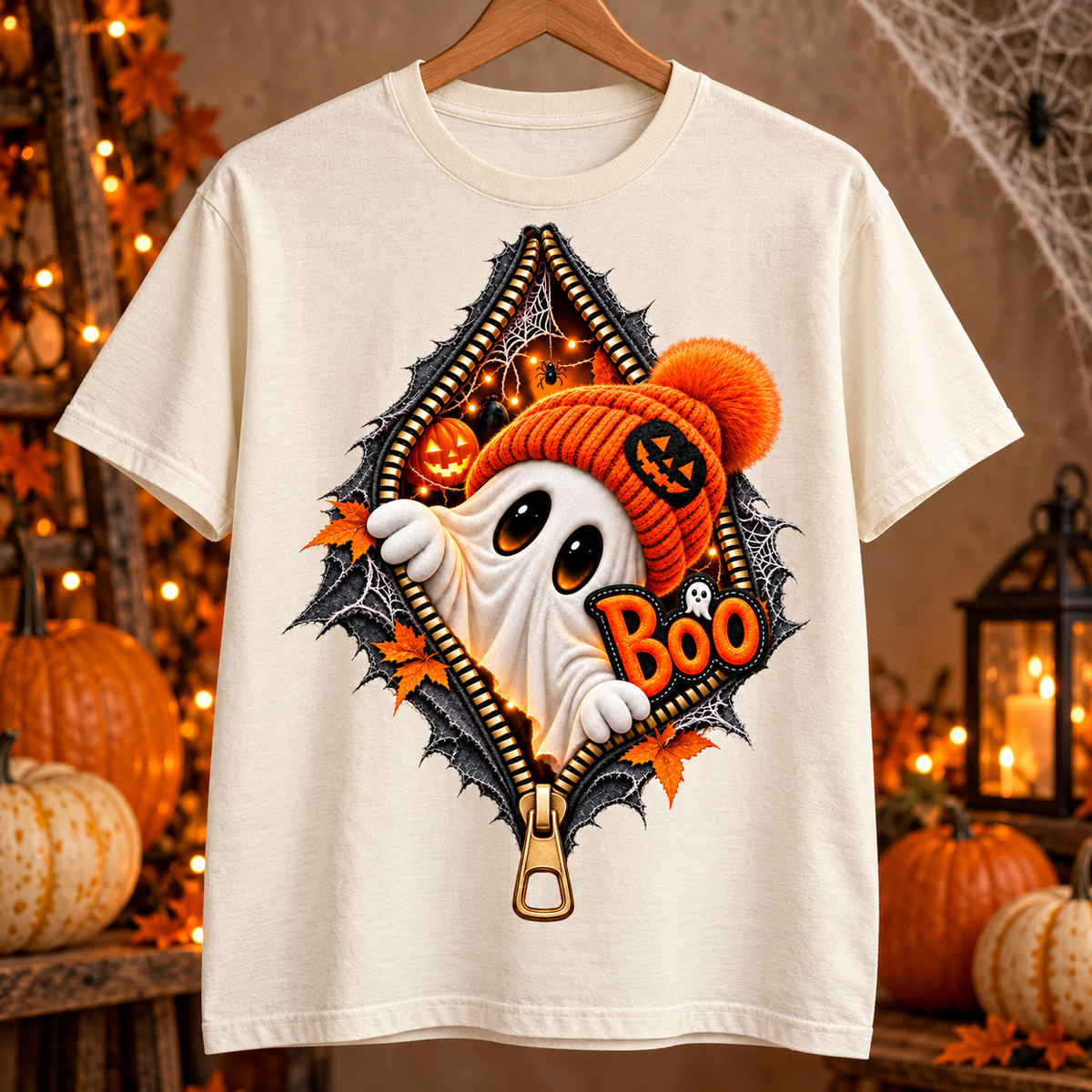 Boo Ghost PNG | Halloween Zipper Ghost Digital Download