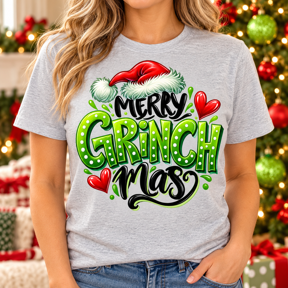 Merry Grinchmas PNG | Christmas Grinch Style Digital Download