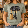 Witch Legs PNG | Halloween Witch Boots and Broom Digital Download