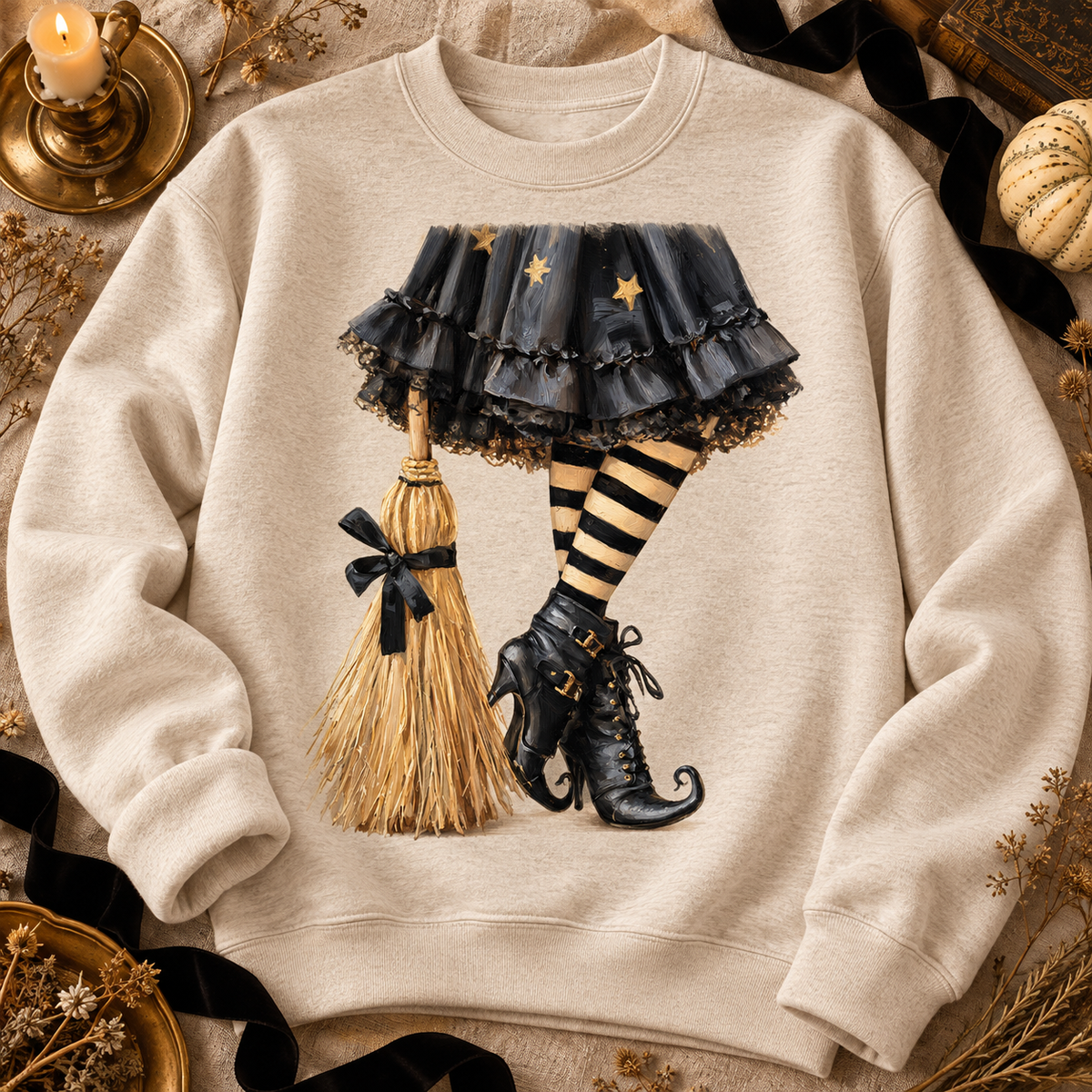 Witch Legs PNG | Halloween Witch Boots and Broom Digital Download