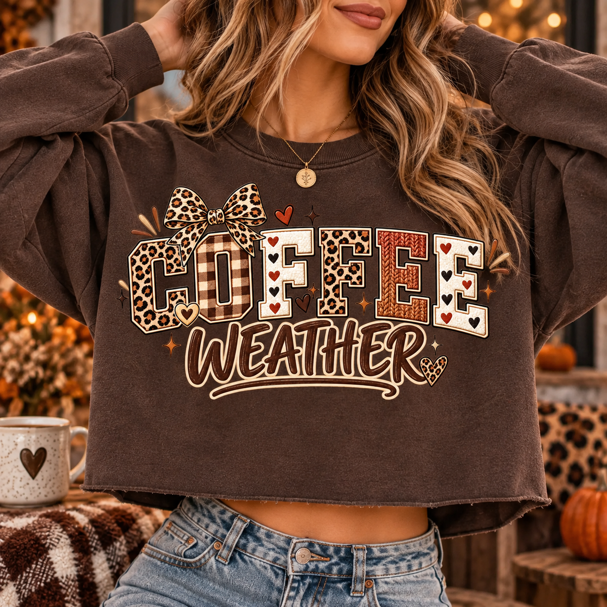 Coffee Weather PNG | Cozy Fall Coffee Digital Download