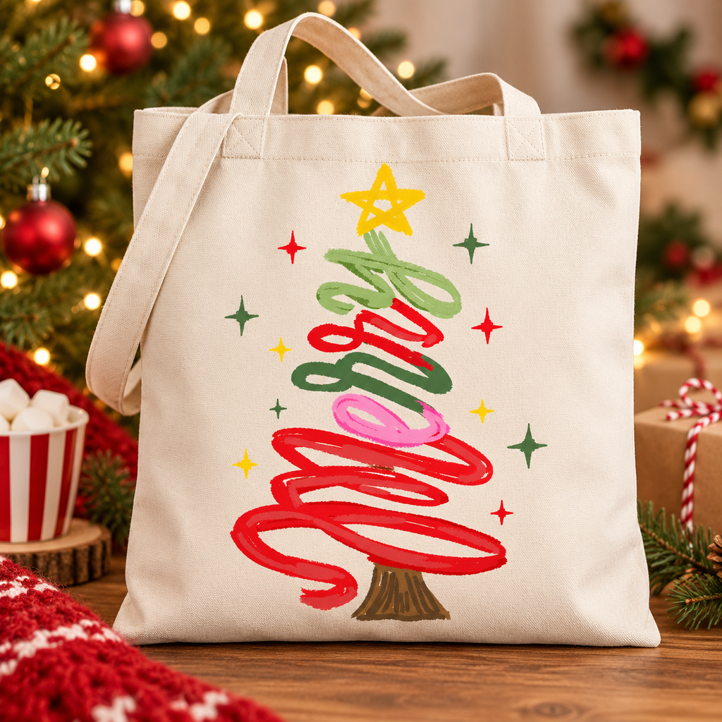 Colorful Christmas Tree PNG | Holiday Digital Download