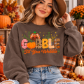 Gobble Til You Wobble PNG | Thanksgiving Turkey Digital Download
