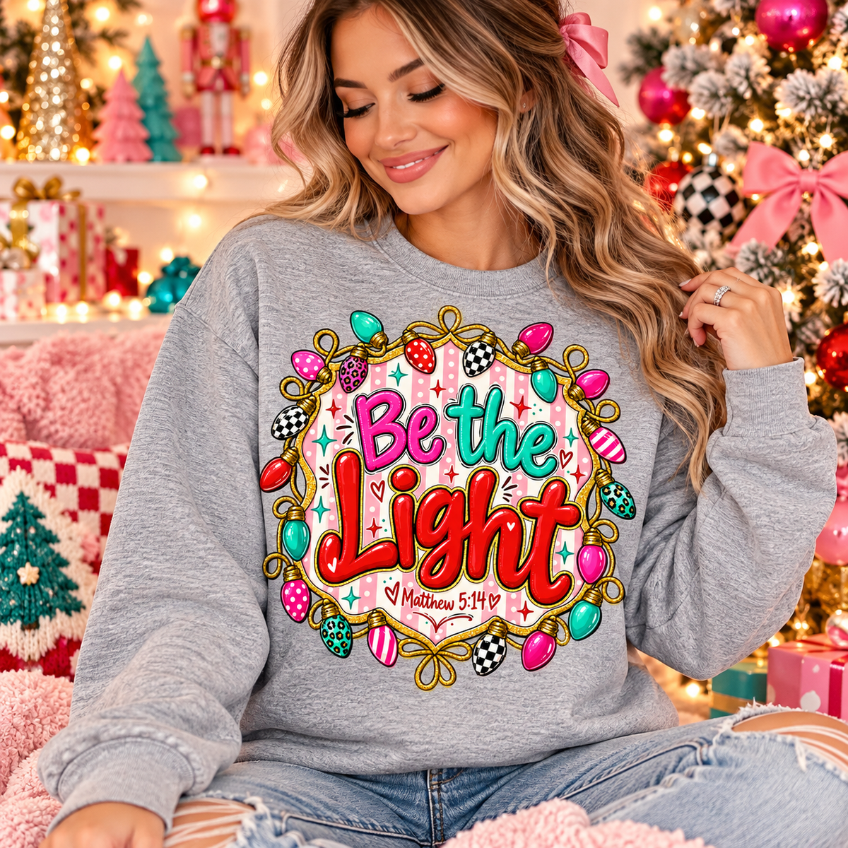 Be the Light PNG | Matthew 5:14 Christian Christmas Digital Download