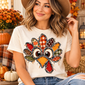 Patchwork Turkey PNG | Faux Applique Thanksgiving Digital Download