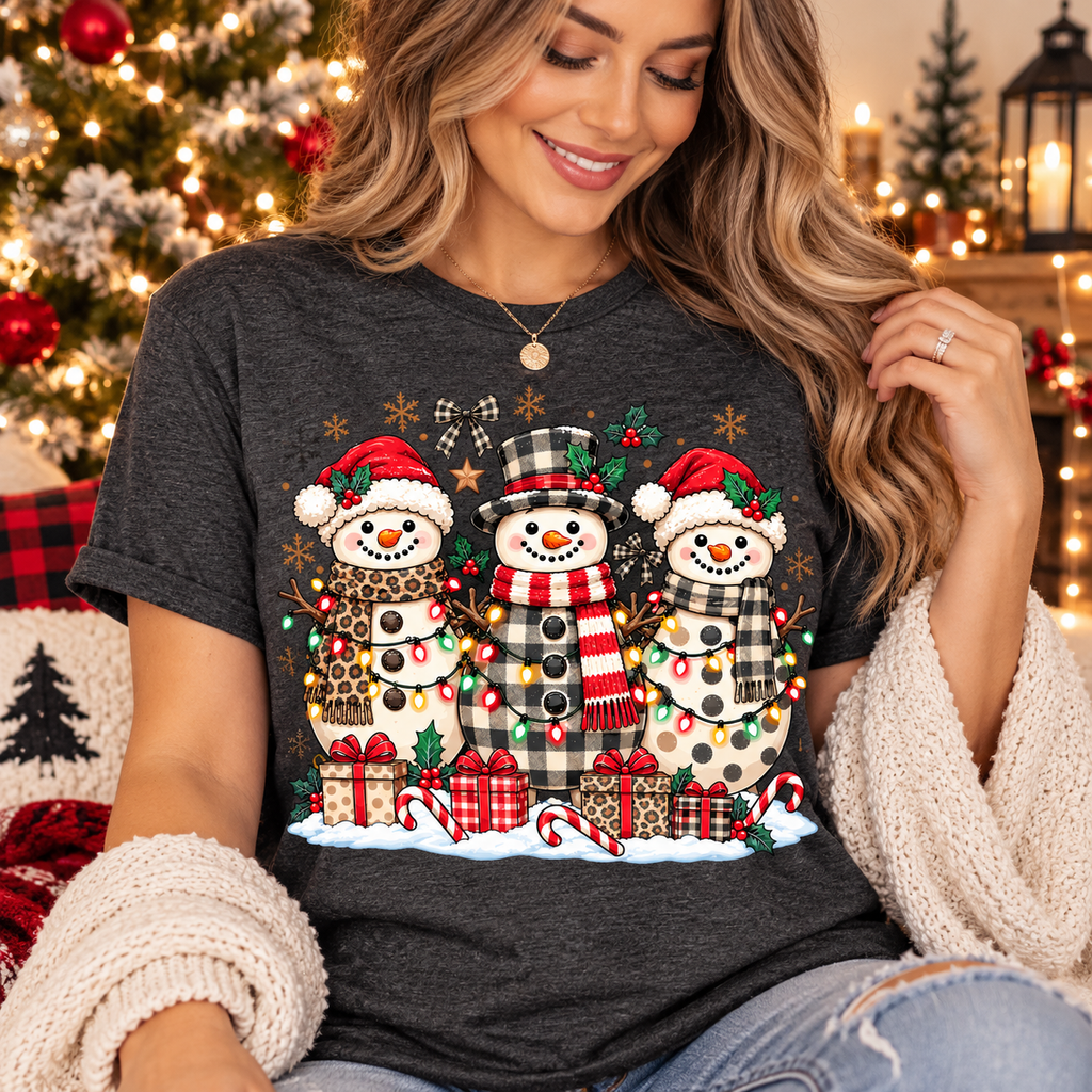 Snowman Family PNG | Christmas Snowman Digital Download
