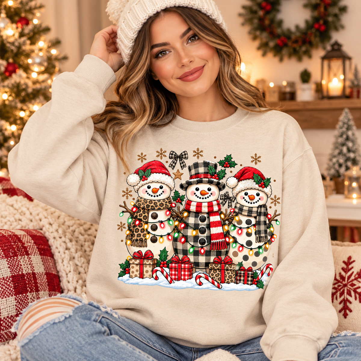 Snowman Family PNG | Christmas Snowman Digital Download