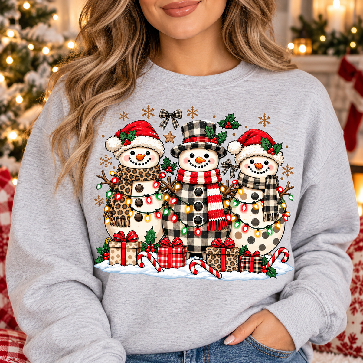 Snowman Family PNG | Christmas Snowman Digital Download